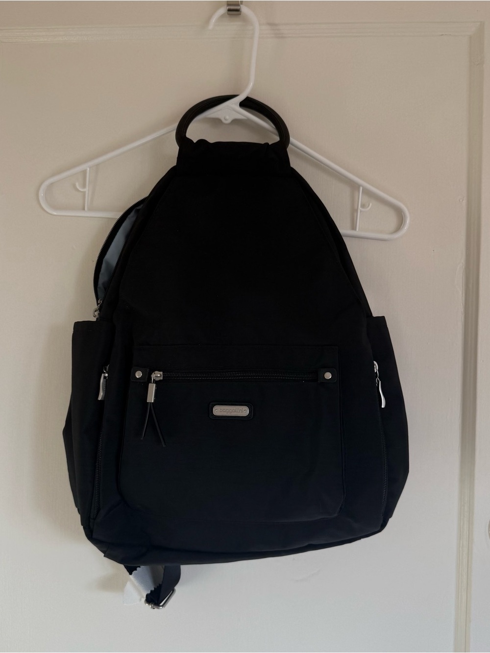 Baggallini Black Everyday Backpack with Front Zip Pocket